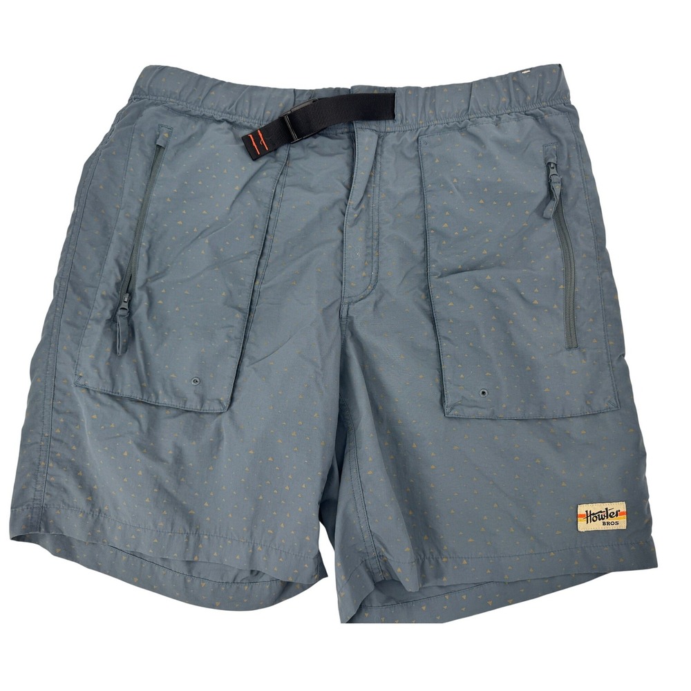 Howler Bros Horizon Utility Shorts Mens 38 Blue Grey‎ Triangle Gorpcore Hiking